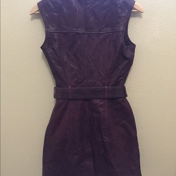 NWT Alexander McQueen Leather Maroon Mini Zipper - Picture 3 of 10